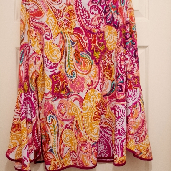 Prelude Womans XL Blouse Gorgeous Bell Sleeves #169 - Picture 8 of 8